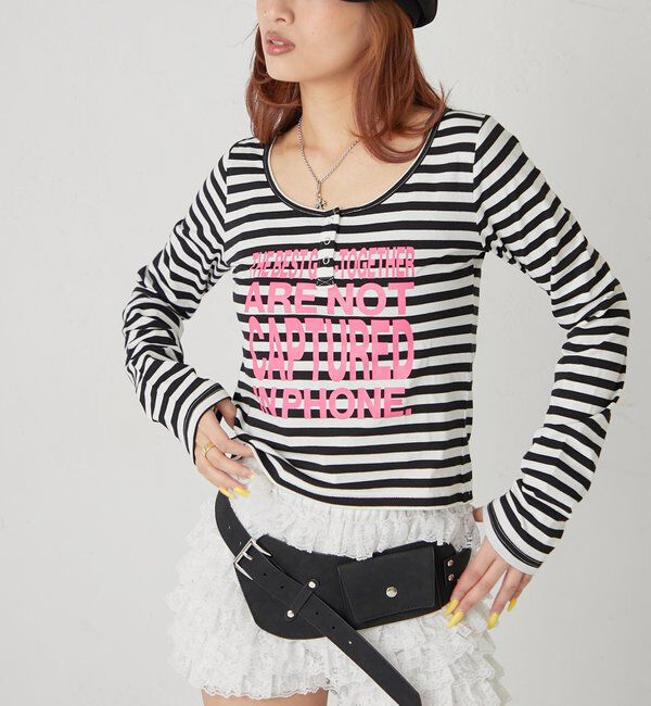  「メッセージドットリングヘンリートップス」|Tシャツ・カットソー|