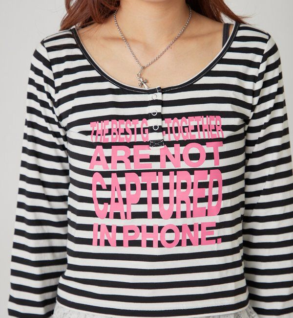  「メッセージドットリングヘンリートップス」|Tシャツ・カットソー|