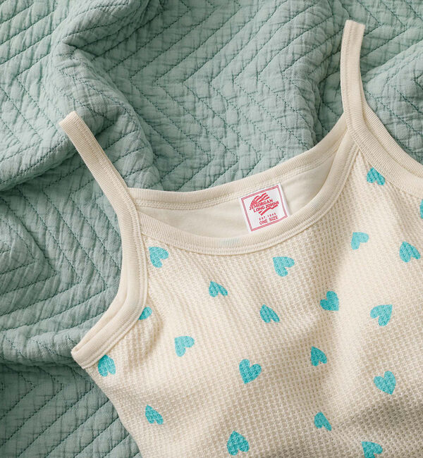 Rouge vif「【JEMORGAN/ジェーイーモーガン】クロップドキャミソール ハート柄/ワッフ」|キャミソール|