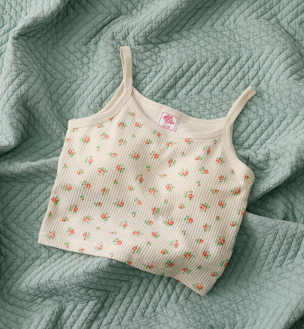 Rouge vif「【JEMORGAN / ジェーイーモーガン】カップ付きクロップドキャミソール/花」|キャミソール|