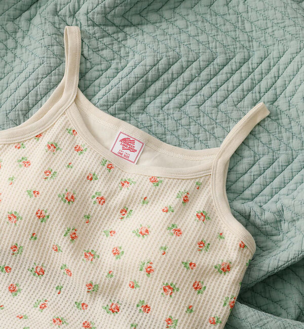 Rouge vif「【JEMORGAN / ジェーイーモーガン】カップ付きクロップドキャミソール/花」|キャミソール|