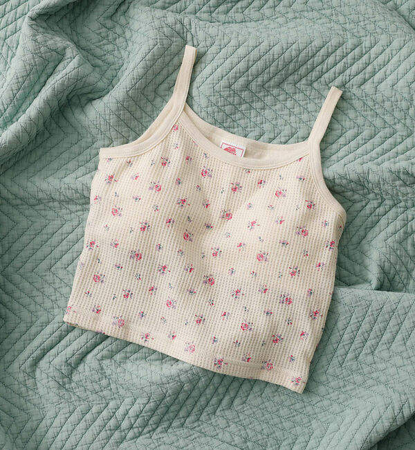 Rouge vif「【JEMORGAN / ジェーイーモーガン】カップ付きクロップドキャミソール/花」|キャミソール|