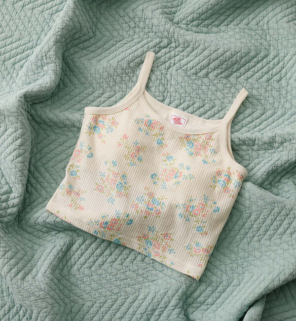 Rouge vif「【JEMORGAN / ジェーイーモーガン】カップ付きクロップドキャミソール/花」|キャミソール|