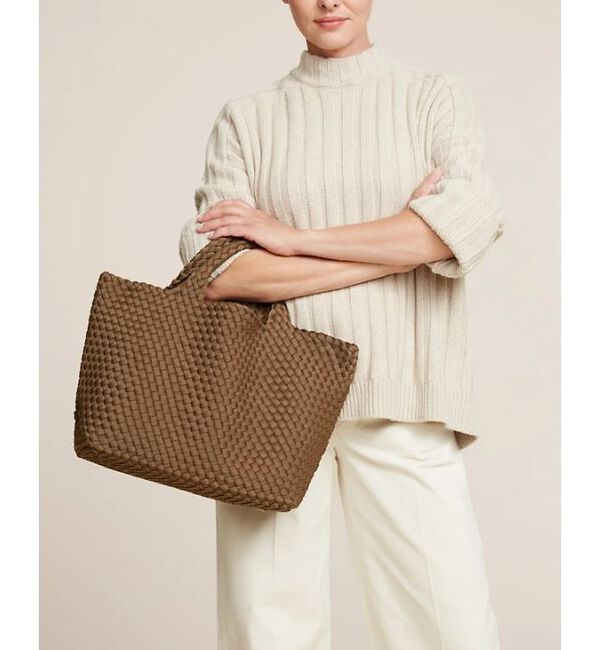 Rouge vif「【人気追加】【NAGHEDI/ナゲティ】ミディアムトートバッグ St Barth」|トートバッグ|