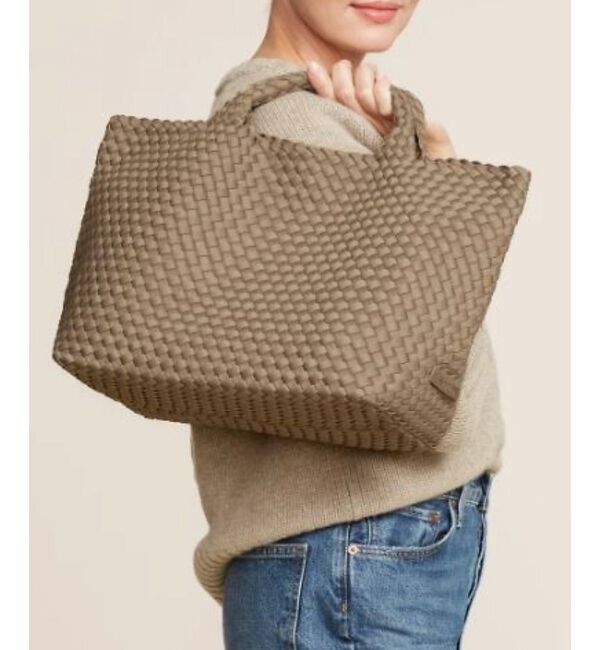 Rouge vif「【人気追加】【NAGHEDI/ナゲティ】ミディアムトートバッグ St Barth」|トートバッグ|グレージュ