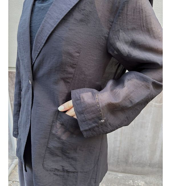 Rouge vif「【一部店舗限定】シアーシングルジャケット」|テーラードジャケット|