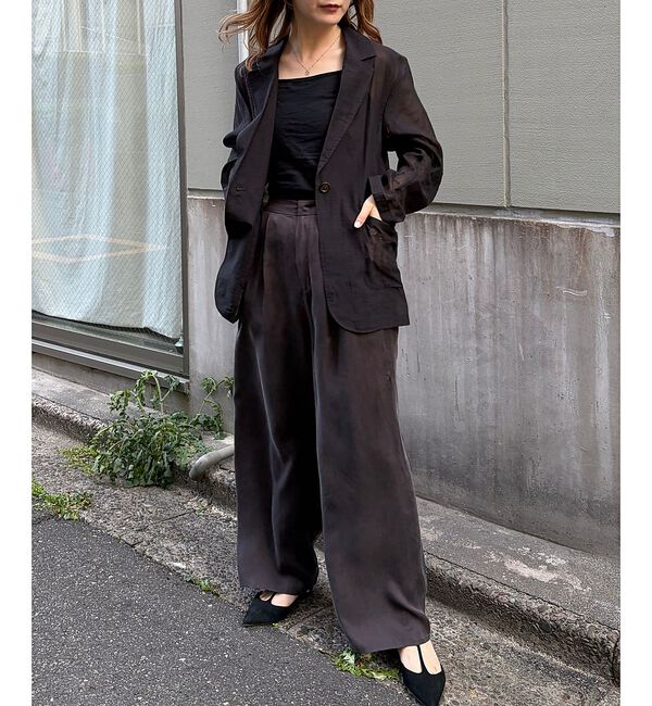 Rouge vif「【一部店舗限定】シアーシングルジャケット」|テーラードジャケット|