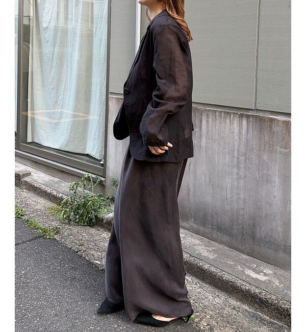 Rouge vif「【一部店舗限定】シアーシングルジャケット」|テーラードジャケット|