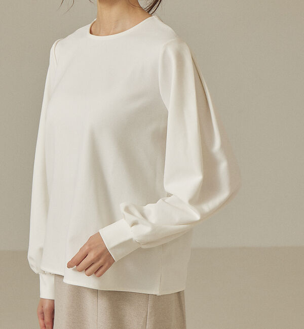 abahouse mavie「【前後着用可】カットジョーゼット2WAYプルオーバー」|Tシャツ・カットソー|