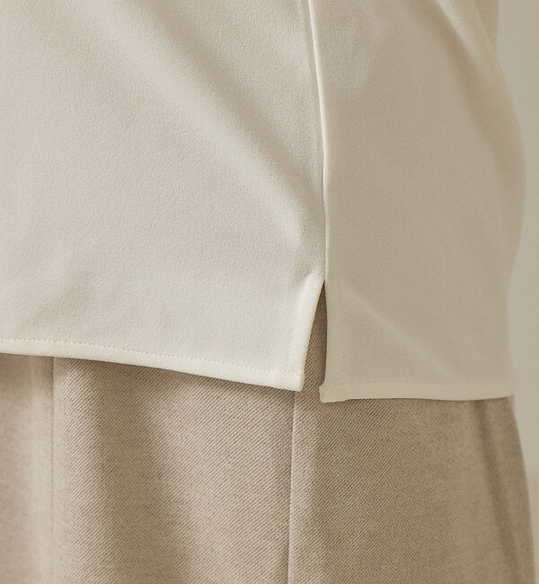 abahouse mavie「【前後着用可】カットジョーゼット2WAYプルオーバー」|Tシャツ・カットソー|