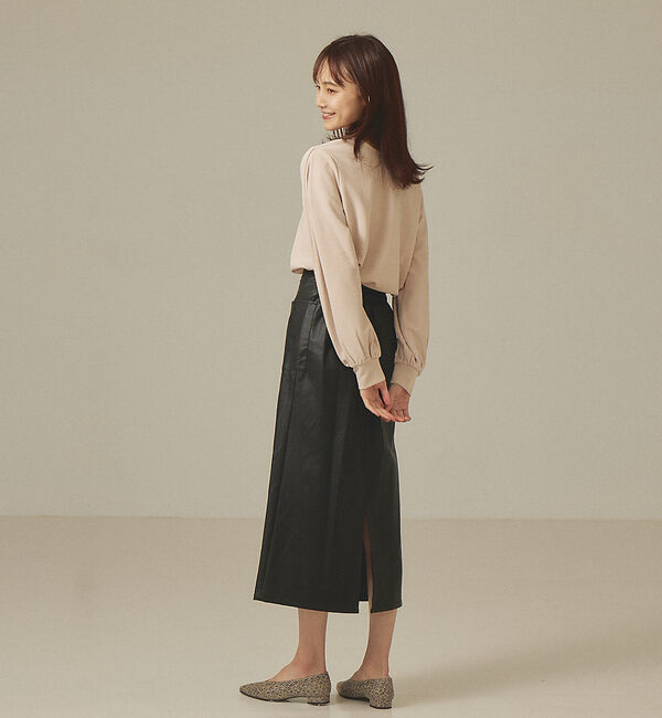 abahouse mavie「【前後着用可】カットジョーゼット2WAYプルオーバー」|Tシャツ・カットソー|