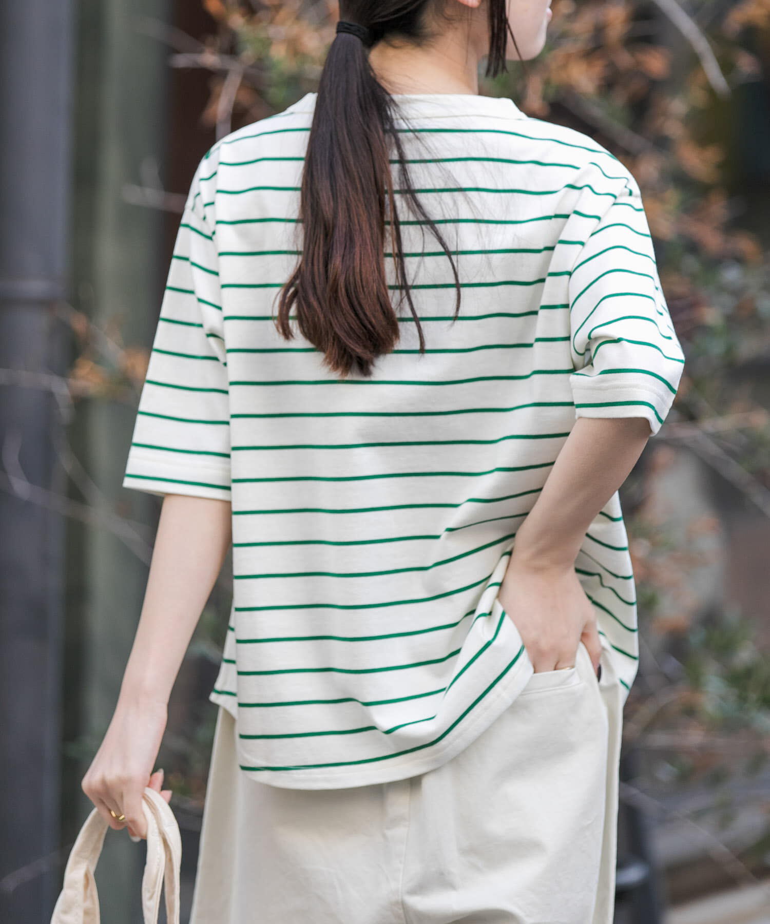 URBAN RESEARCH DOORS「FORK&SPOON　ボトルネックショートスリーブTシャツ」|Tシャツ・カットソー|