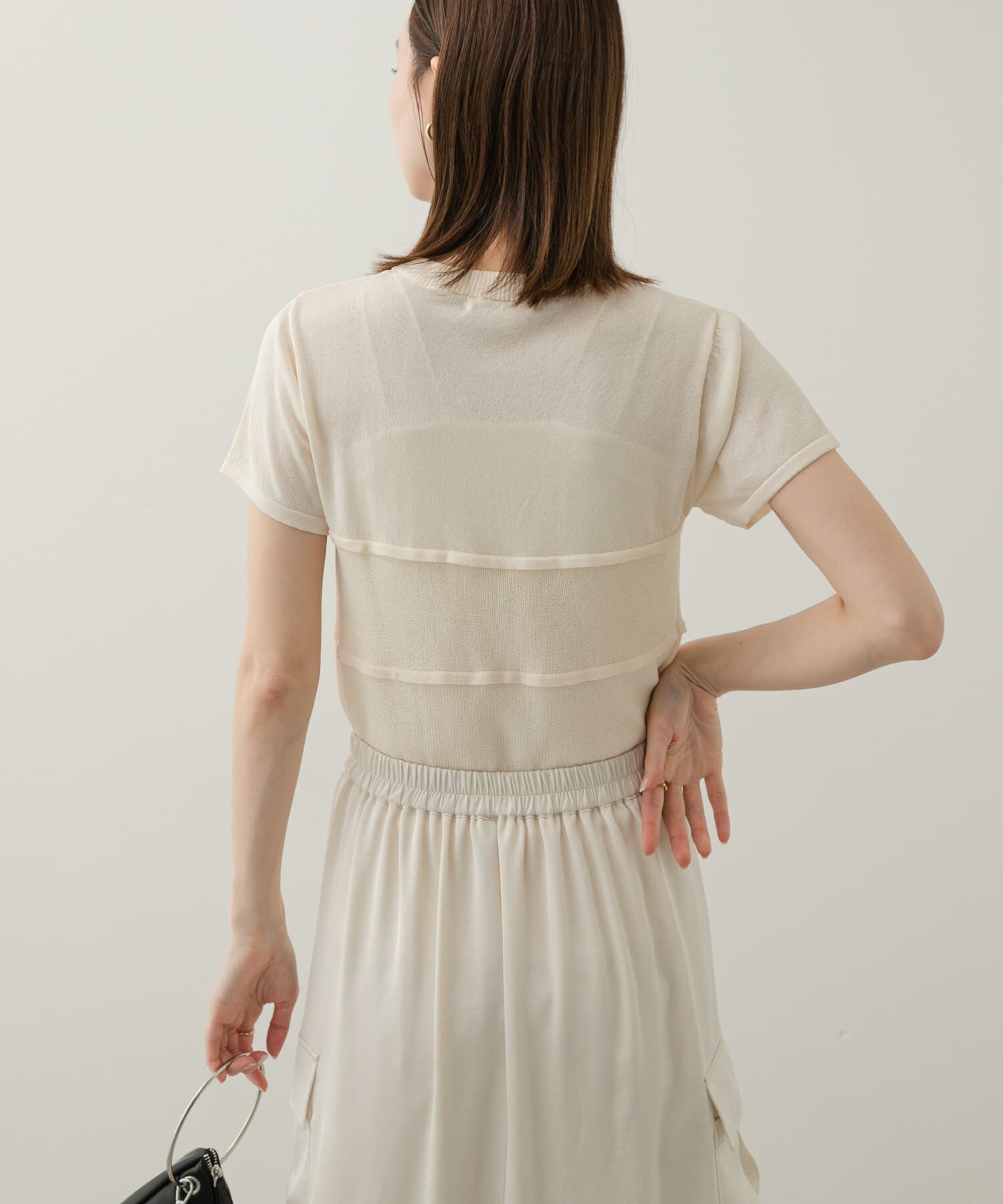 SENSE OF PLACE by URBAN RESEARCH「ビスチェデザインセーター(半袖)」|ニット・セーター|