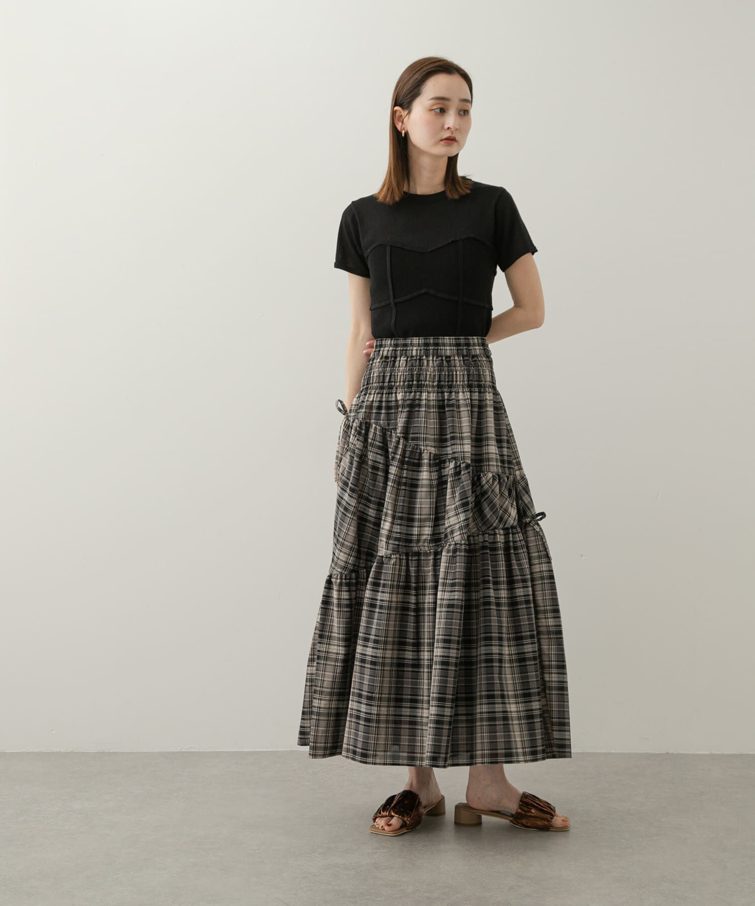 SENSE OF PLACE by URBAN RESEARCH「ビスチェデザインセーター(半袖)」|ニット・セーター|