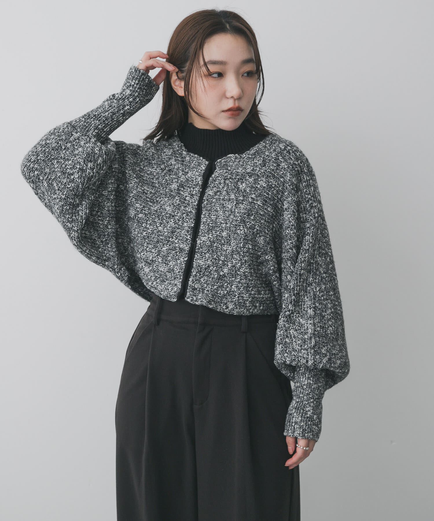 SENSE OF PLACE by URBAN RESEARCH「クロップドドルマンカーディガン」|ニット・セーター|