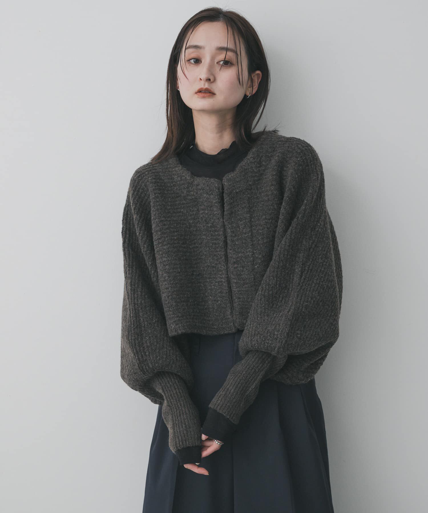 SENSE OF PLACE by URBAN RESEARCH「クロップドドルマンカーディガン」|ニット・セーター|