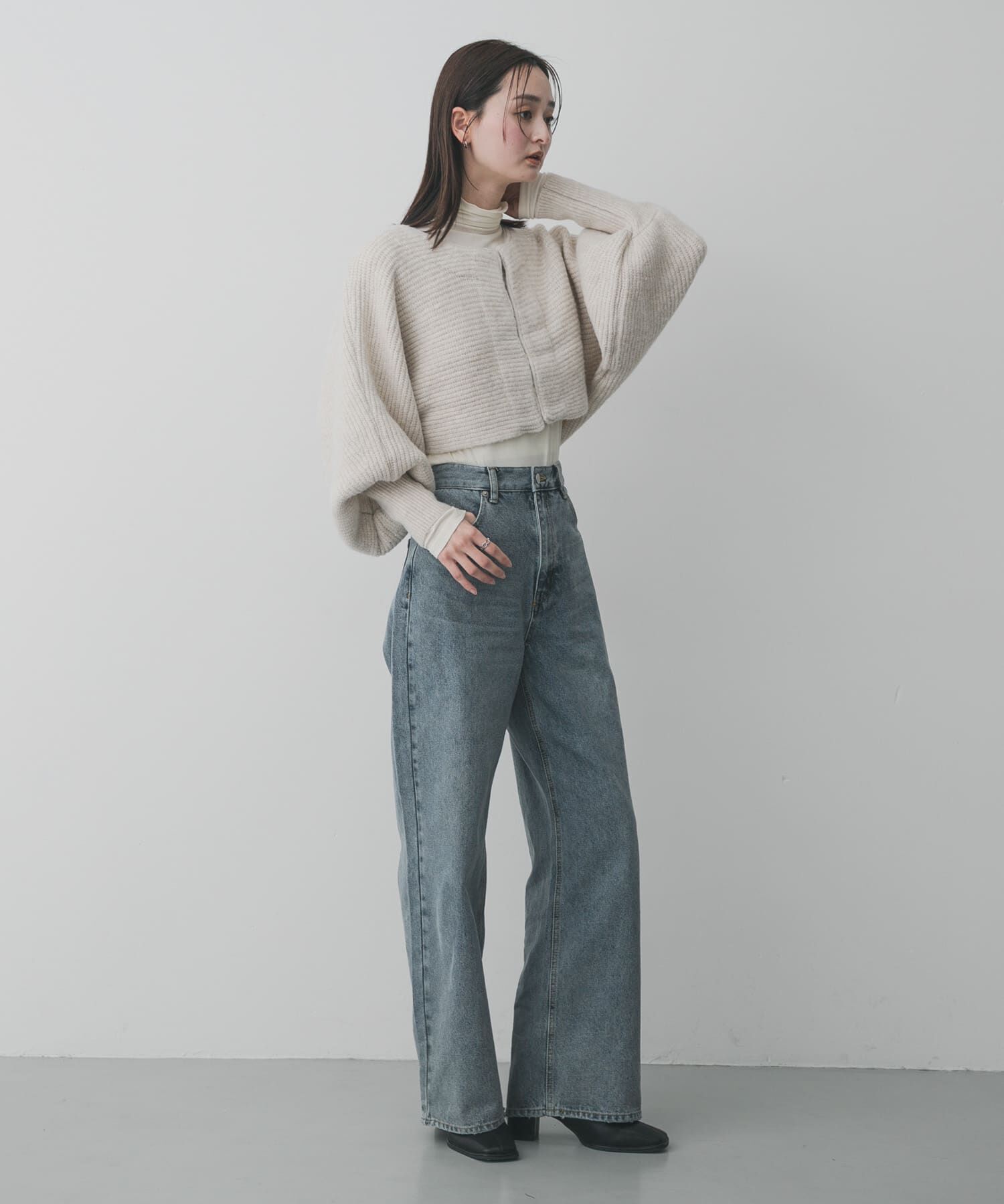 SENSE OF PLACE by URBAN RESEARCH「クロップドドルマンカーディガン」|ニット・セーター|