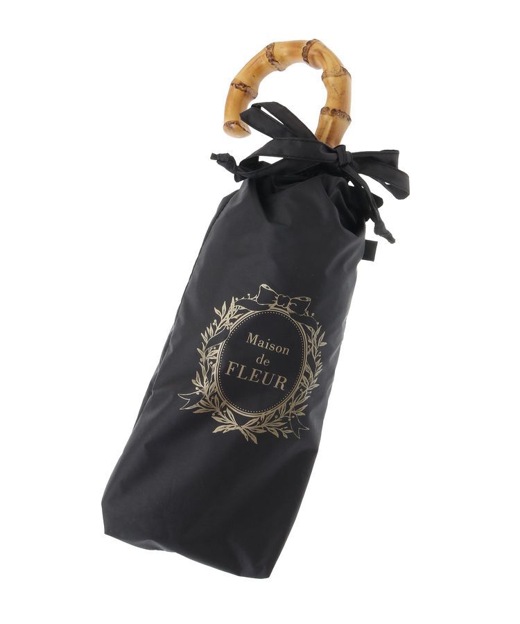 Maison de FLEUR「遮光&UV CUT フリル折りたたみ傘」|傘|