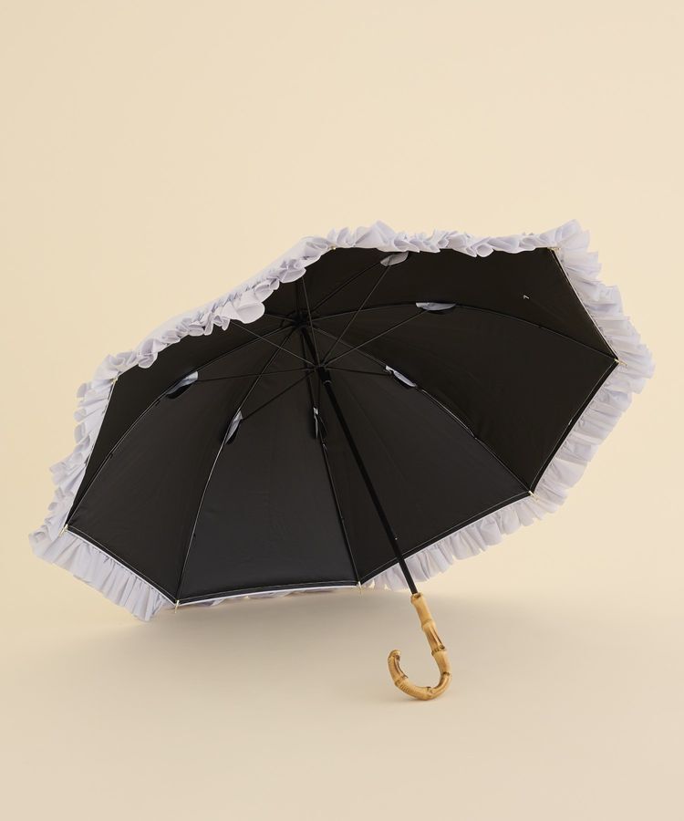 Maison de FLEUR「《晴雨兼用》遮光&UV CUT フリル傘」|傘|