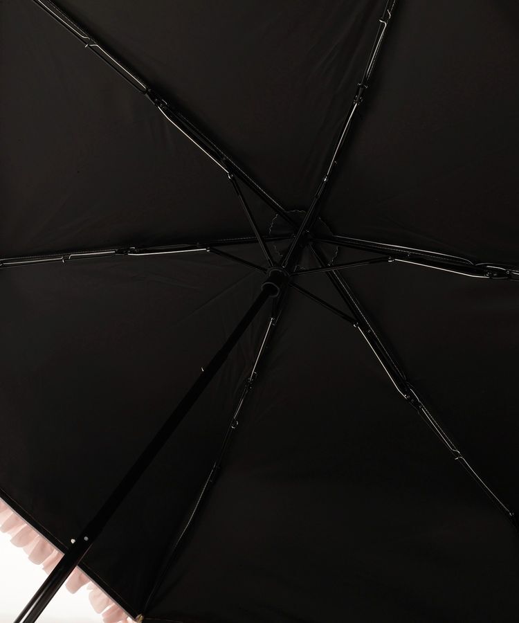 Maison de FLEUR「《晴雨兼用》遮光&UV CUT フリル折りたたみ傘」|傘|