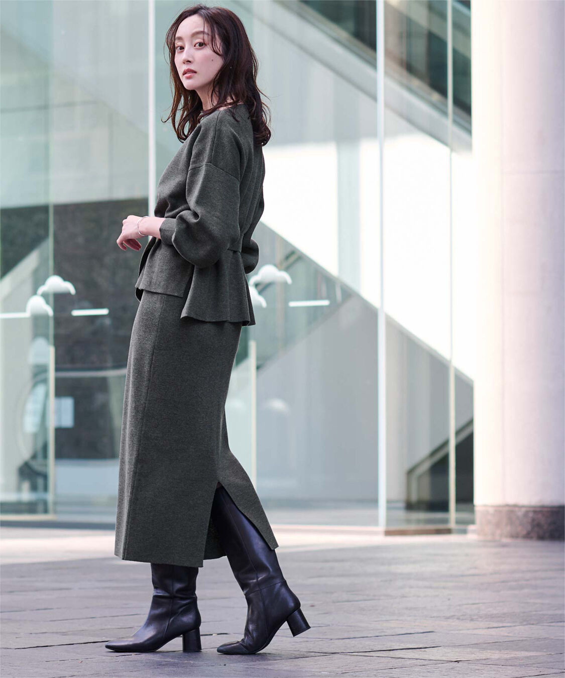 ur's「ミラノリブニットセットアップ」|ニット・セーター|