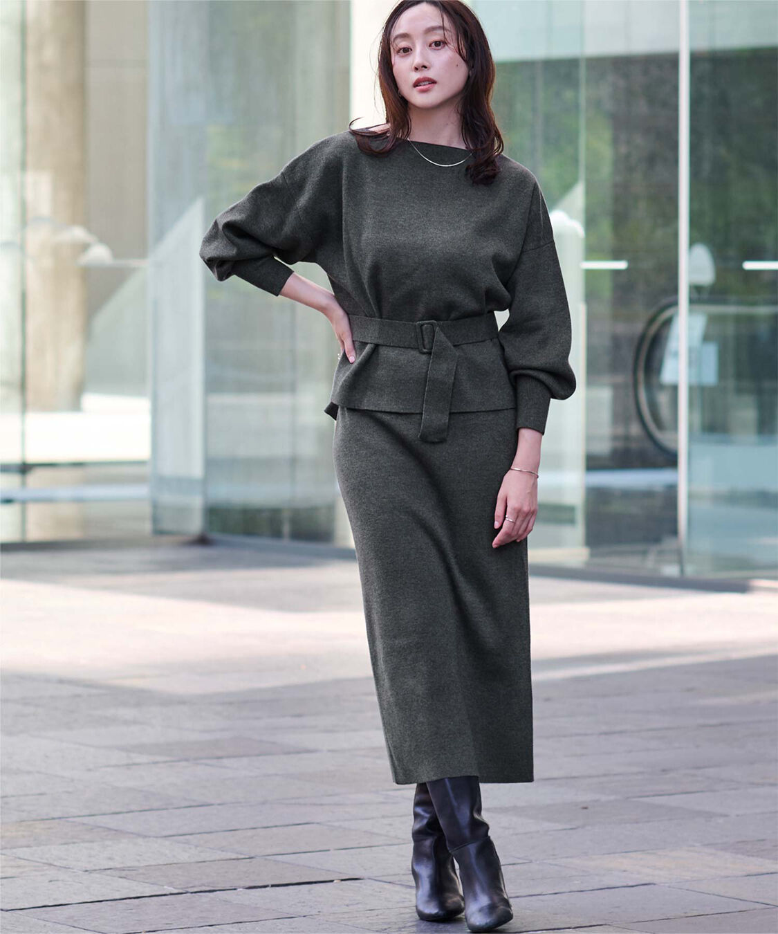 ur's「ミラノリブニットセットアップ」|ニット・セーター|