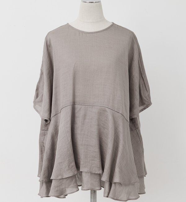  「【＠sein___000企画/リバイバル/新色】ラミー2枚重ねペプラムブラウス」|シャツ・ブラウス|