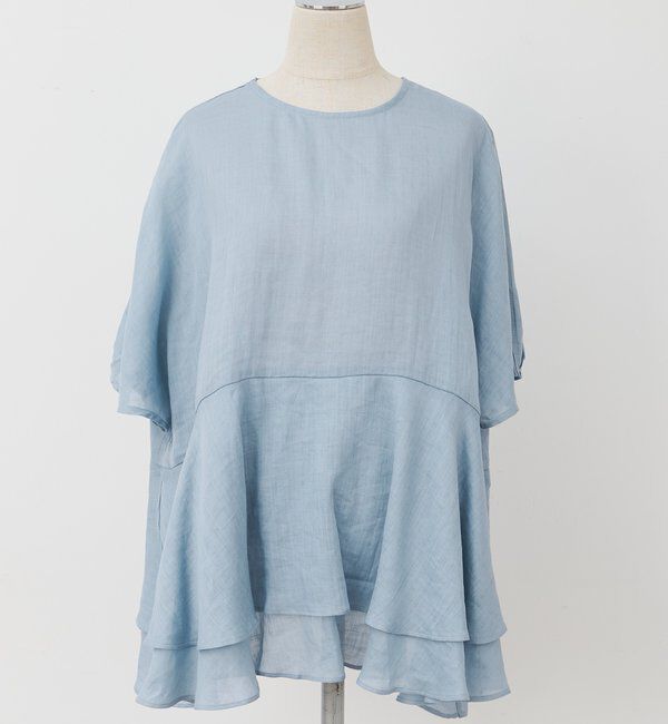  「【＠sein___000企画/リバイバル/新色】ラミー2枚重ねペプラムブラウス」|シャツ・ブラウス|