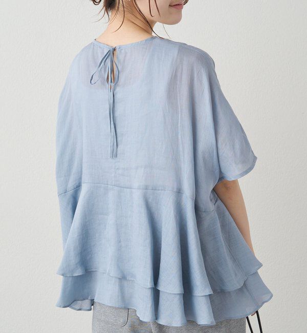  「【＠sein___000企画/リバイバル/新色】ラミー2枚重ねペプラムブラウス」|シャツ・ブラウス|