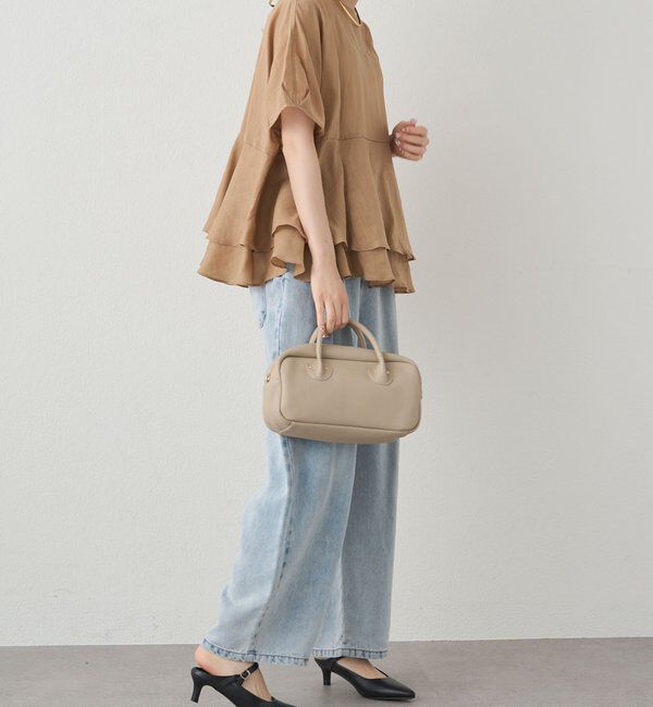  「【＠sein___000企画/リバイバル/新色】ラミー2枚重ねペプラムブラウス」|シャツ・ブラウス|