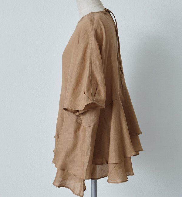  「【＠sein___000企画/リバイバル/新色】ラミー2枚重ねペプラムブラウス」|シャツ・ブラウス|