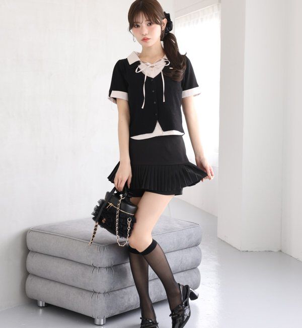  「チュールフリルリボンバニティバッグ」|ショルダー・メッセンジャー|