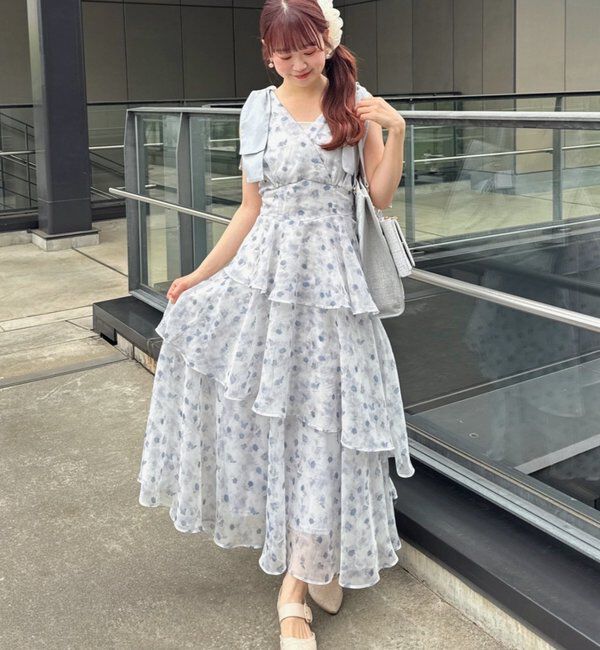  「【LouLoumei】キルティングビジューリボンチャームキャリーオントート」|ショルダー・メッセンジャー|