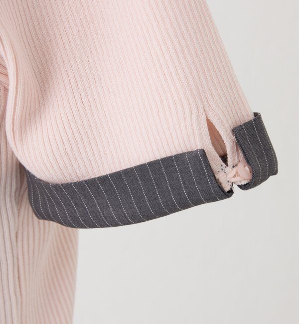  「シャツドッキング半袖ニット」|ニット・セーター|