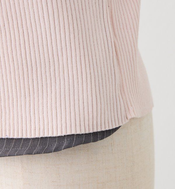  「シャツドッキング半袖ニット」|ニット・セーター|
