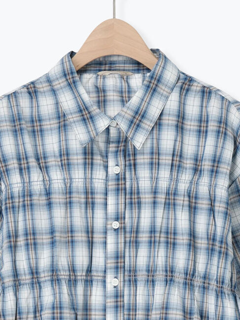 Samansa Mos2「シャーリングシャツ」|シャツ・ブラウス|