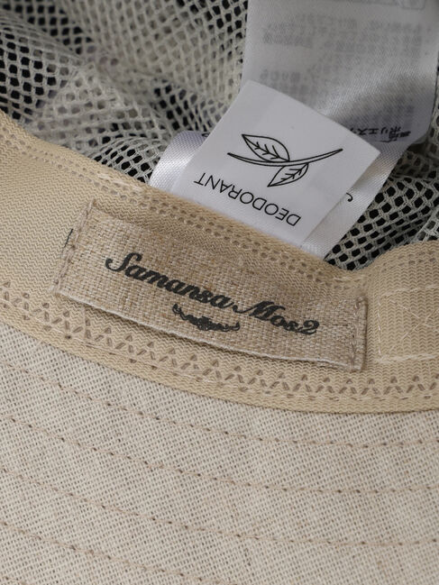 Samansa Mos2「【遮熱/消臭効果】リネン混ハット」|その他|