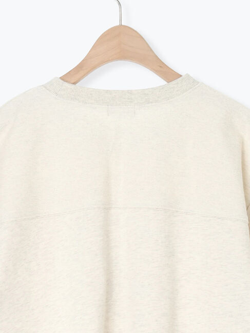 Samansa Mos2「【接触冷感】ミニ裏毛切替フラワープリントTシャツ」|Tシャツ・カットソー|