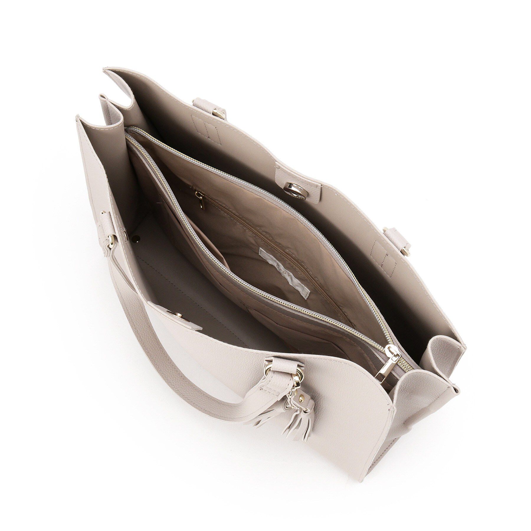 grove「【人間工学/A4】ダブルタッセル中仕切りトート」|トートバッグ|