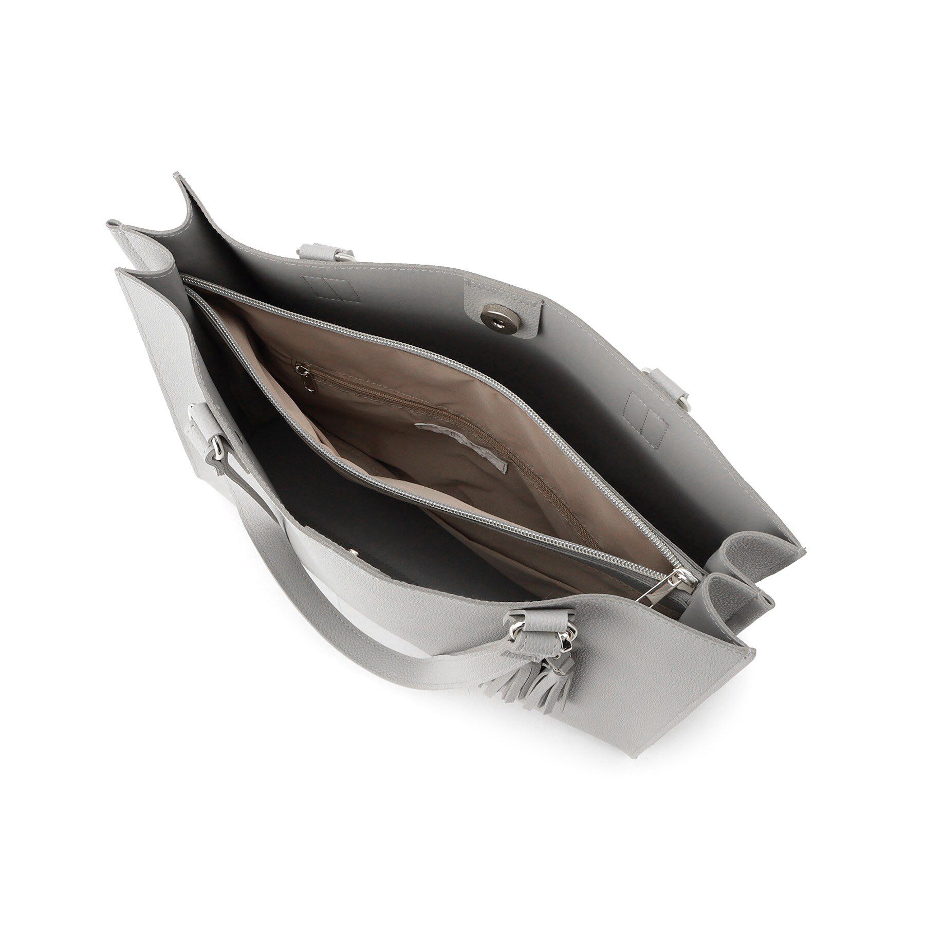 grove「【人間工学/A4】ダブルタッセル中仕切りトート」|トートバッグ|