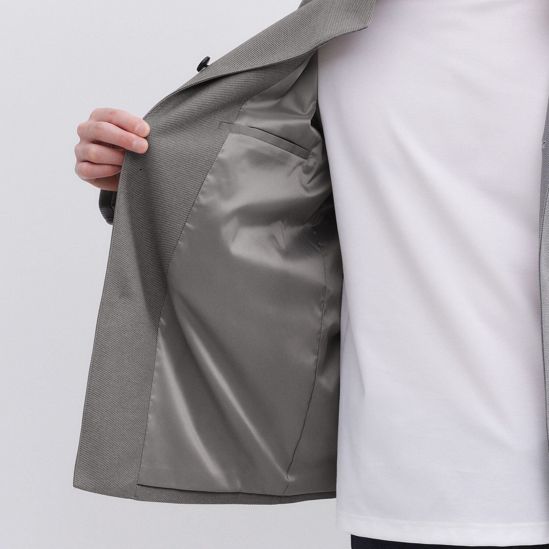 TAKEO KIKUCHI「ツイルジャージー イタリアンカラージャケット」|ブルゾン・スタジャン|