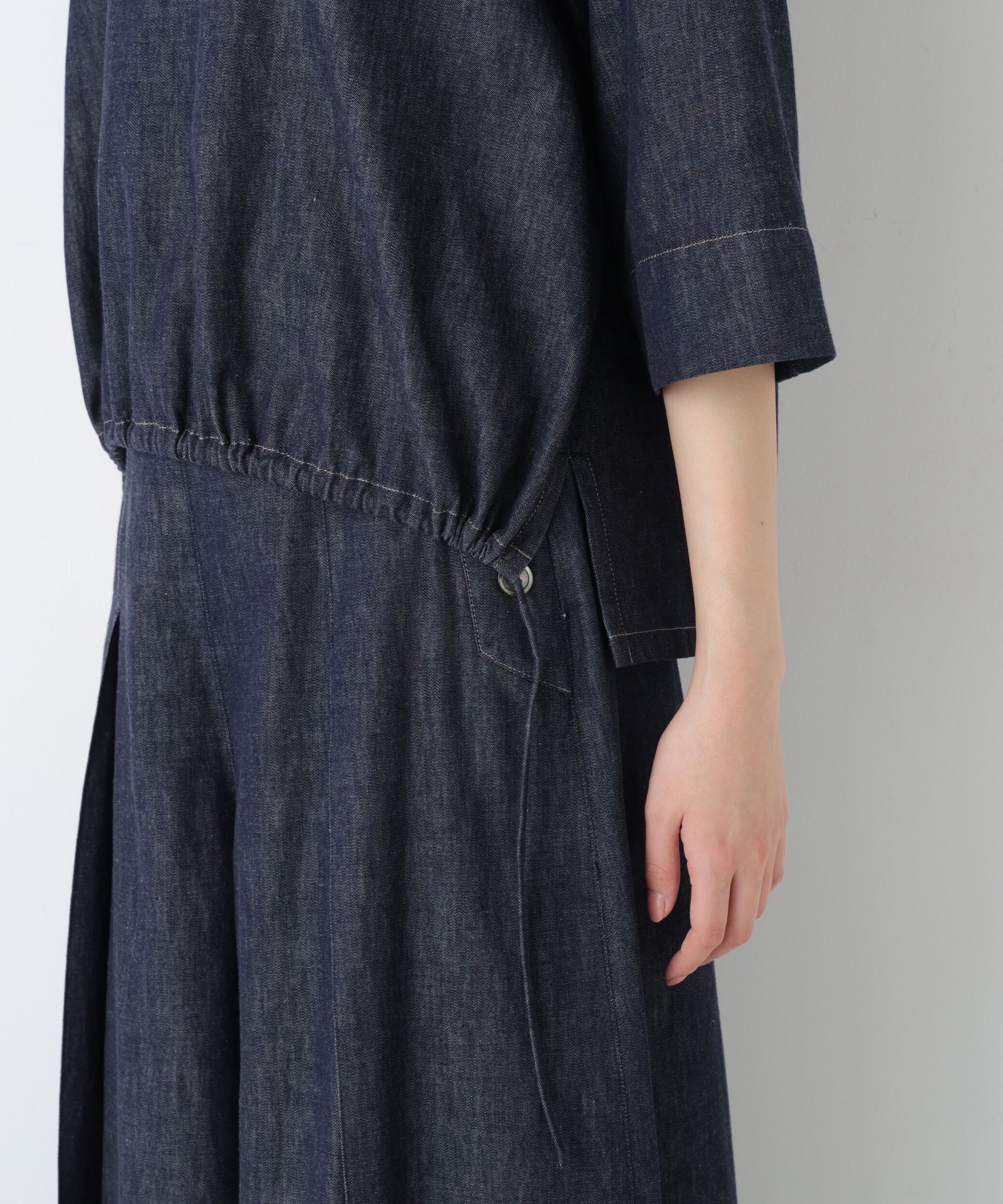  「◆《ウォッシャブル》ライトオンスデニムスキッパーブラウス」|シャツ・ブラウス|