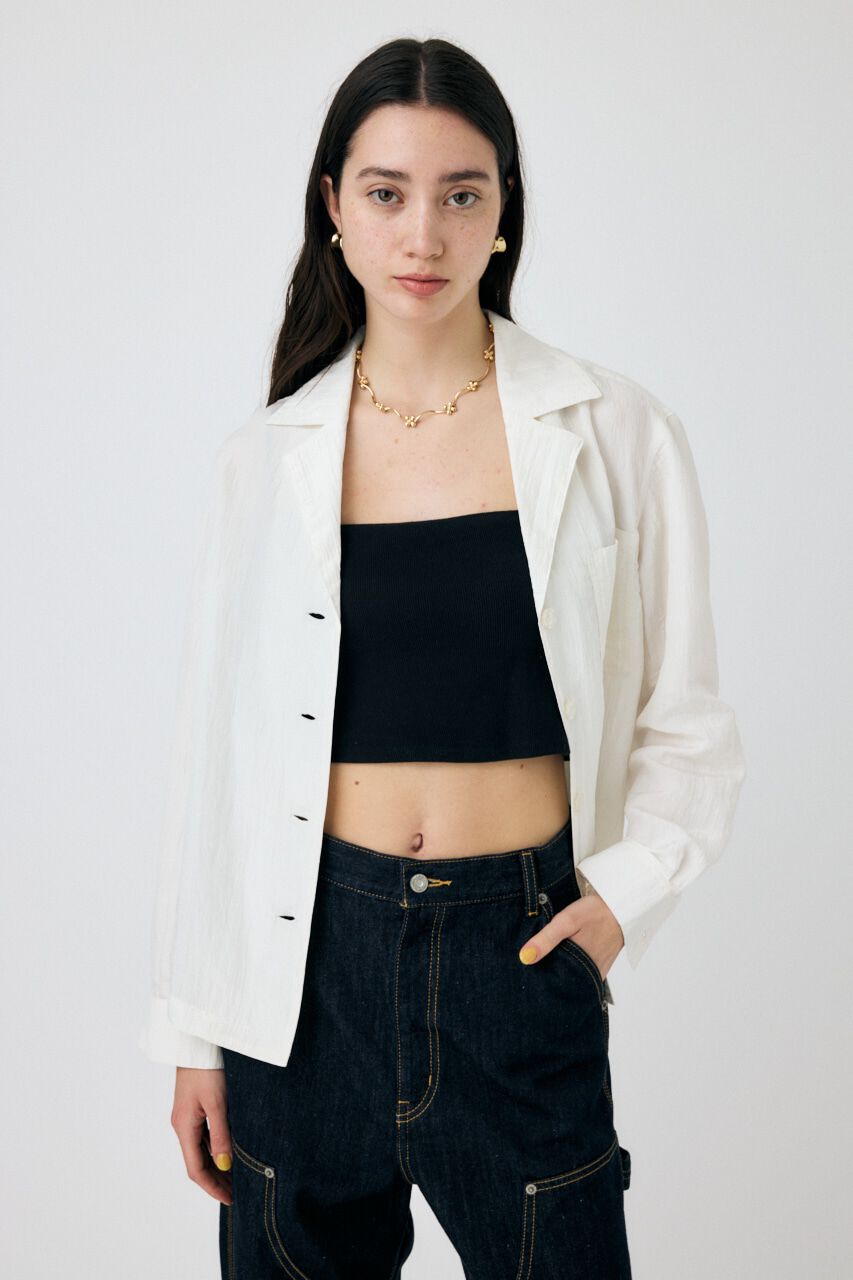MOUSSY「SATIN シャツ」|シャツ・ブラウス|O/WHT1
