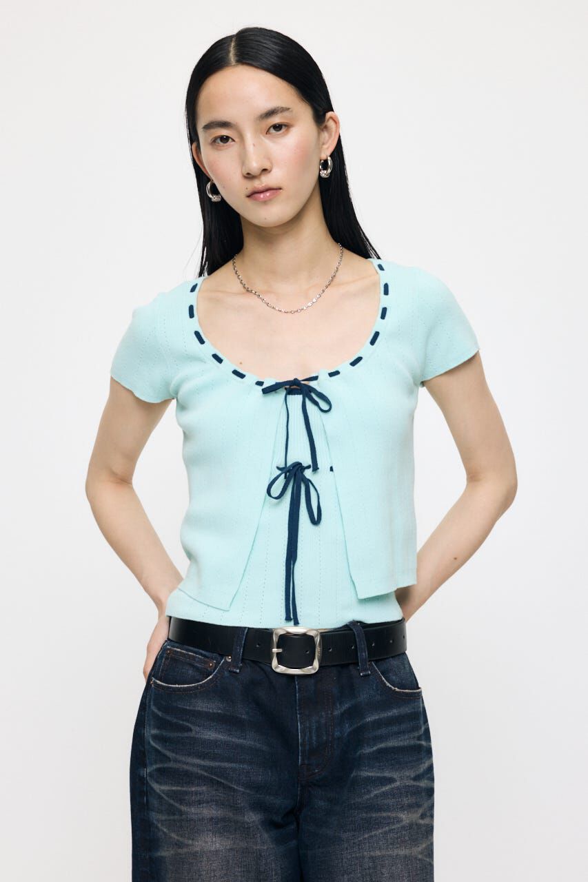 MOUSSY「STITCH DETAIL CD & キャミ」|ニット・セーター|