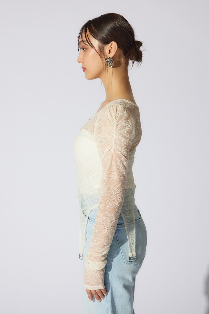 rienda「シアーレーストップス」|Tシャツ・カットソー|