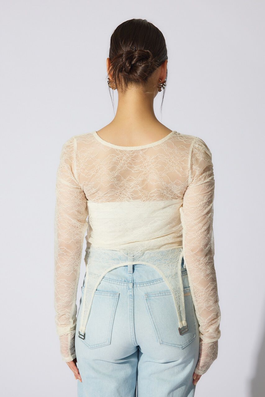 rienda「シアーレーストップス」|Tシャツ・カットソー|