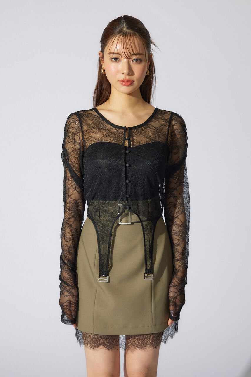 rienda「シアーレーストップス」|Tシャツ・カットソー|