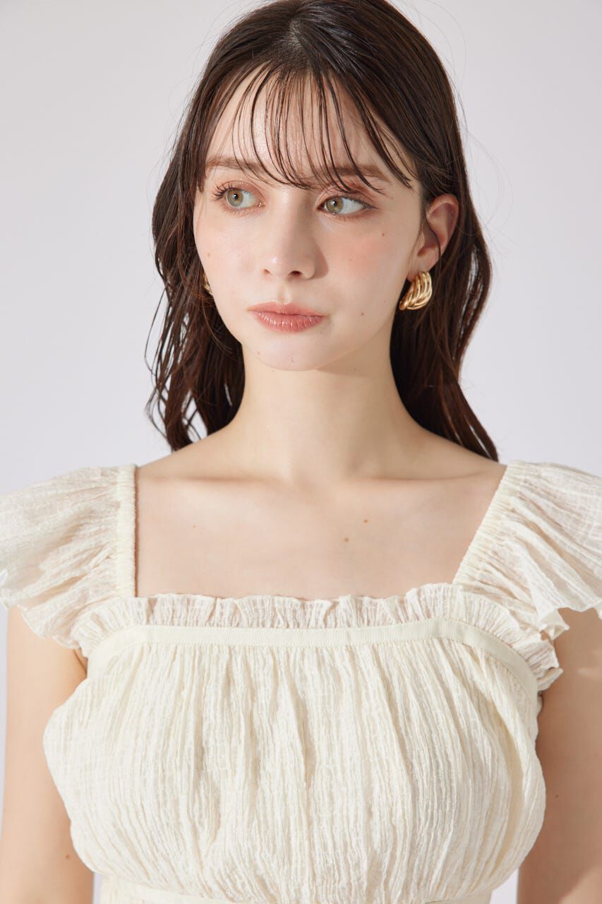 rienda「フリルギャザートップス」|シャツ・ブラウス|