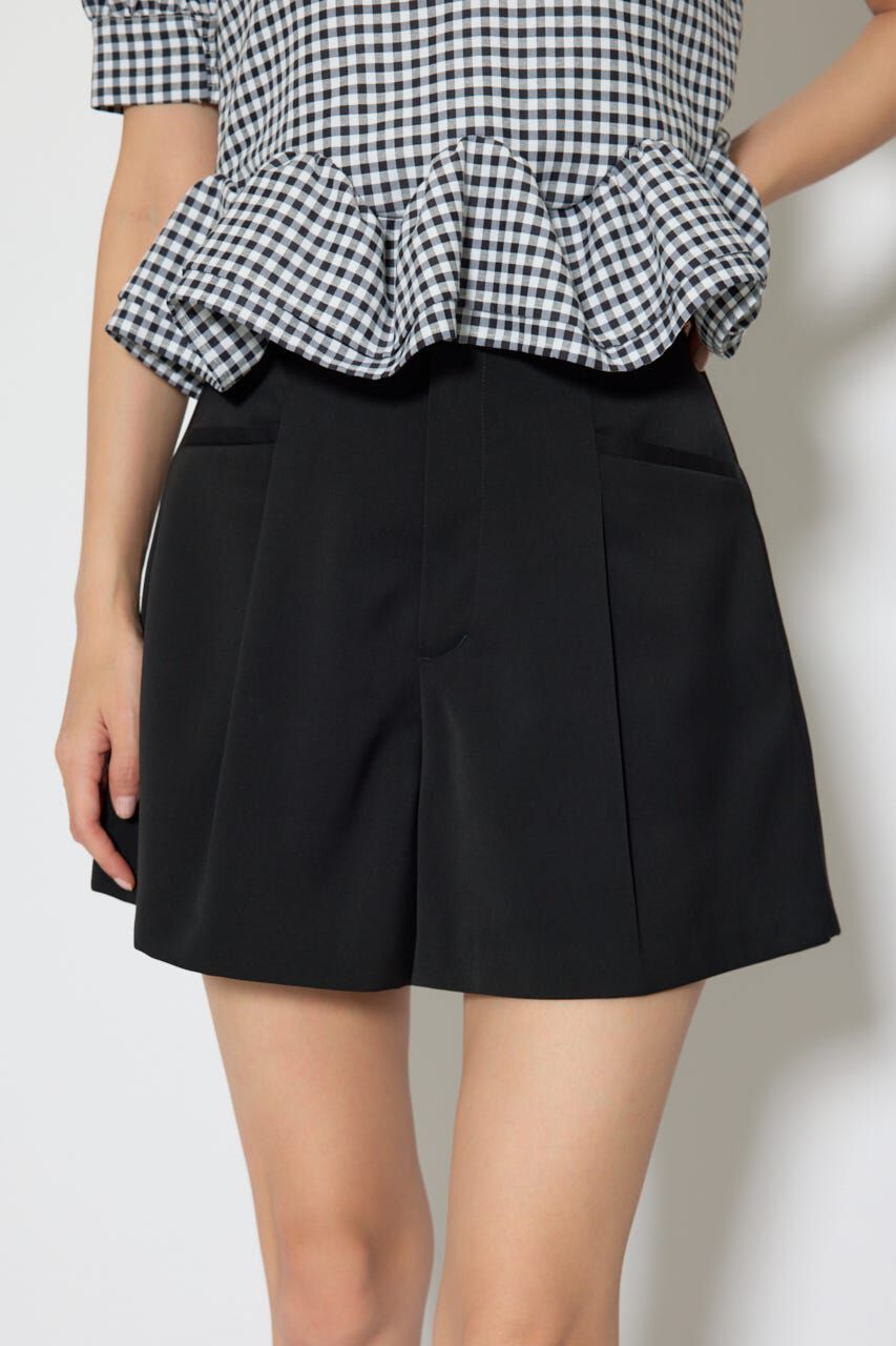 rienda「ベルト付きセンタープレスショートパンツ」|その他|BLK