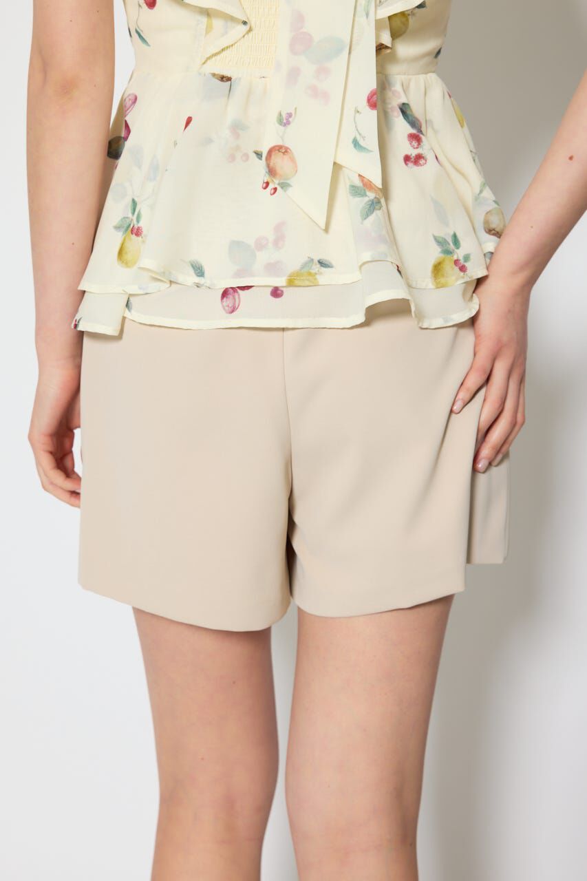 rienda「ベルト付きセンタープレスショートパンツ」|その他|